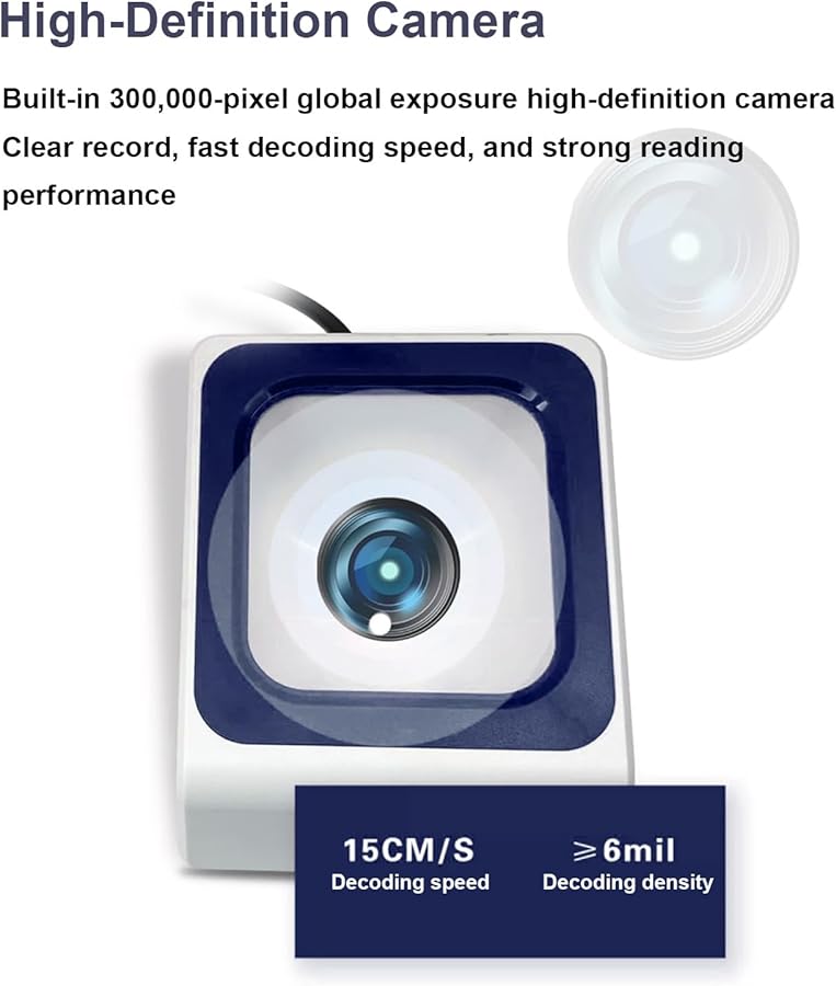 Mavis Laven Desktop Barcode Scanner Box Fast Decoding QR Code Payment Reader for Shops Supermarkets - Image 5